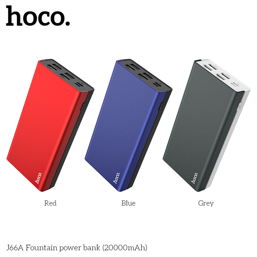 HOCO J66A Mobile Power Supply High Speed Charging For 7/7 Plus/6S/6S Plus/6 Plus/6/SE (2020)/ 11/ 11Pro/11ProMax/XsMax,/XR/ XS/X/8/8 Plus/ AirPods/Ipad/Samsung/LG/HTC/Huawei/Moto/xiao MI and More(Lithium Polymer 20000mAh)