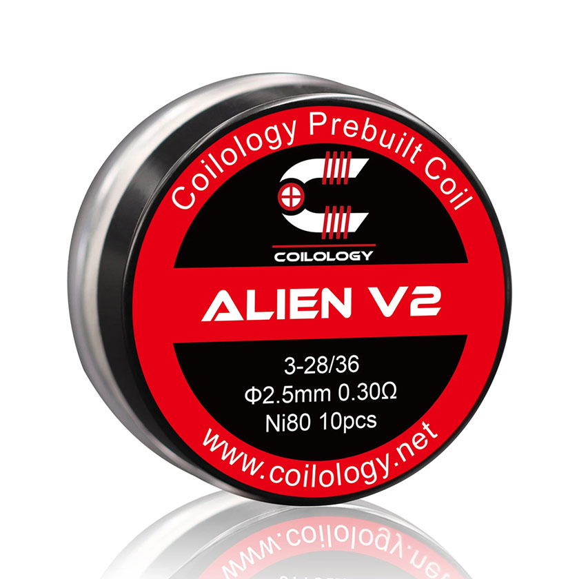 Coilology Alien V2 Coil Ni80 3*28/36Ga 2.5mm(10pcs/pack)