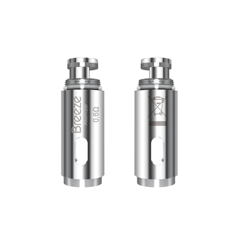 Replacement Coils  (0.6ohm & 1.0ohm & 1.2ohm) for Aspire Breeze 2, Breeze starter kit 5Pcs/Pack