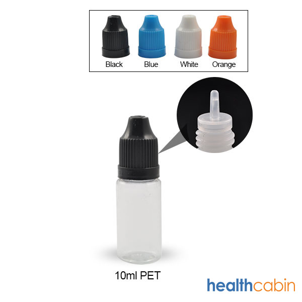 10ml PET Empty Dropper Bottle With Long Tip for E-liquid