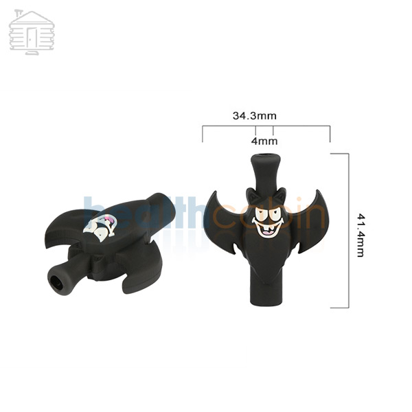Black Bat Style PVC 510 Drip Tip