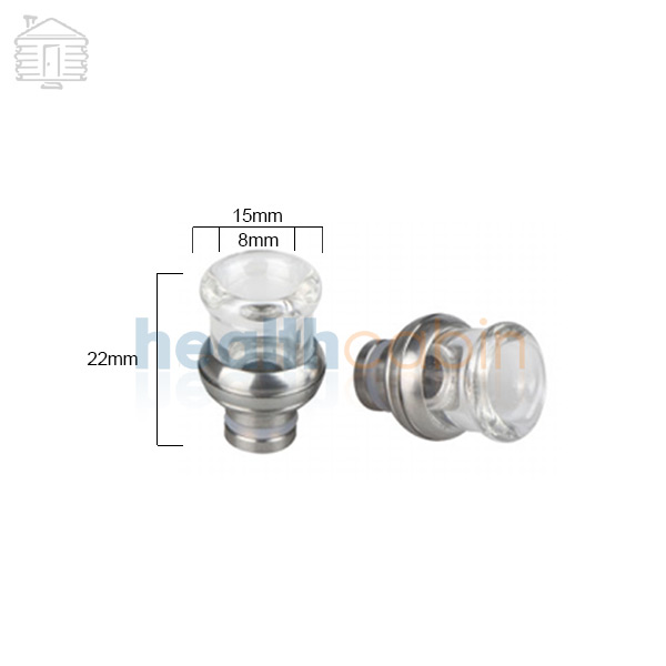 Type #12 Glass & Stainless Wide Bore 510 Drip Tip