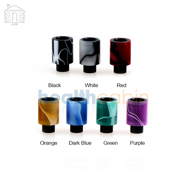 No Rubber Ring Colorful Inlay Acrylic Wide Bore 510 Drip Tip