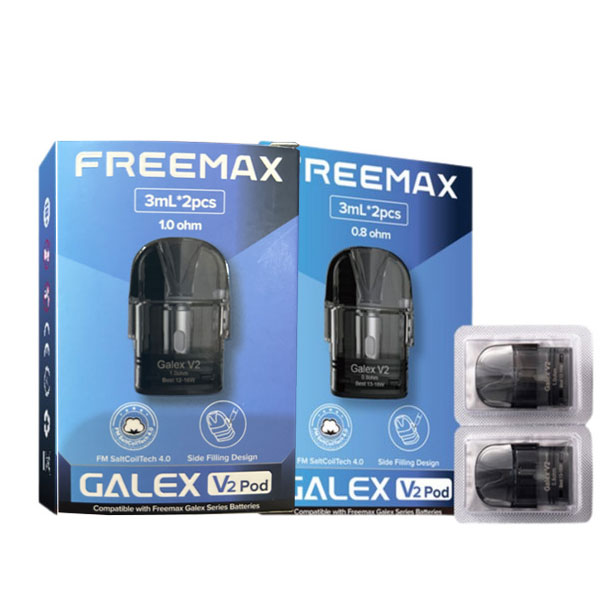 Freemax Galex V2 Pod Cartridge for Galex Kit / Galex Nano Kit / Galex Pro Kit / Galex V2 Kit / Galex Nano 2 Kit / Galex Nano S Kit 3ml (2pcs/pack)