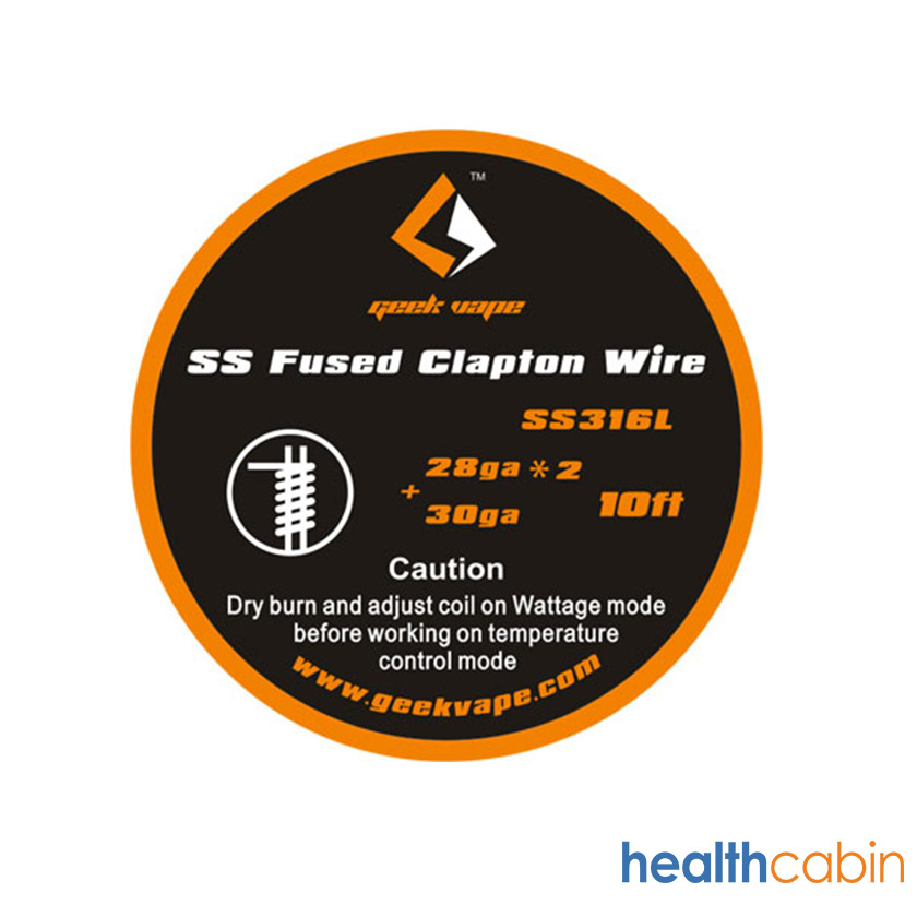 10ft Geekvape SS Fused Clapton Wire 28ga*2+30ga