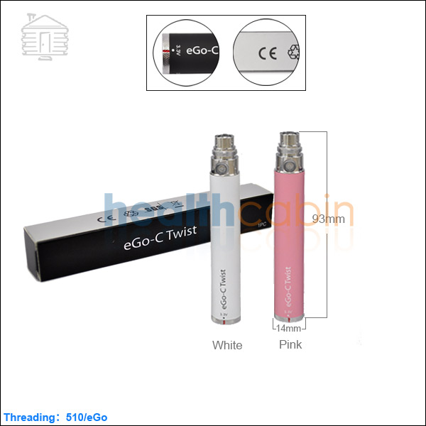 eGo C Twist Variable Voltage 650mAh Manual Battery