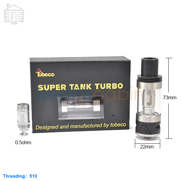 Tobeco Original Super Tank Turbo Black Atomizer