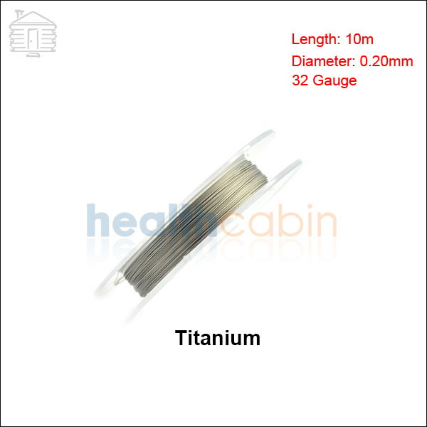 #1 Titanium Heating Resistance Wire 0.20mm/32Ga (10m/Spool)