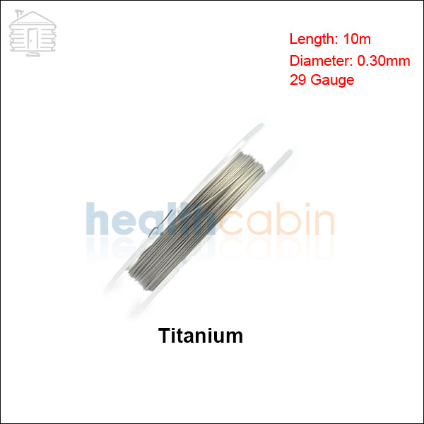 #3 Titanium Heating Resistance Wire 0.30mm/29Ga (10m/Spool)