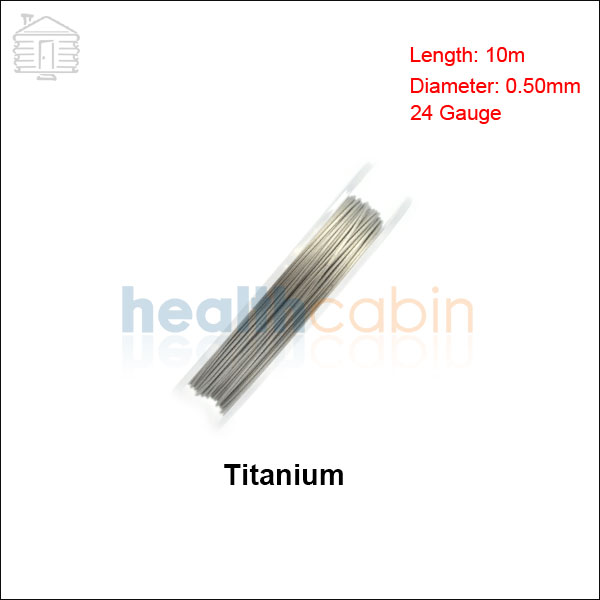 #6 Titanium Heating Resistance Wire 0.50mm/24Ga (10m/Spool)