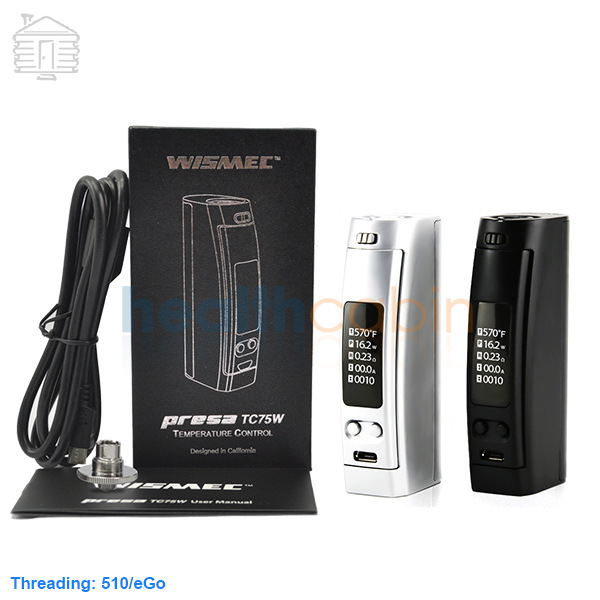 Wismec Presa TC75W Mod Kit (Ex. USB Wall Adapter)