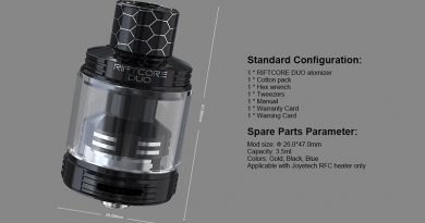 Joyetech Riftcore Duo RTA Review Joyetech Riftcore Duo RTA