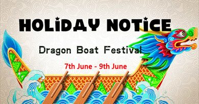 Dragon Boat Festival Holiday Notice Dragon Boat Festival Holiday Notice