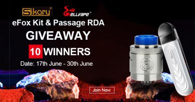 Giveaway Sikary Fox Kit & Hellvape Passage RDA, 10 winners Giveaway Sikary Fox Kit & Hellvape Passage RDA, 10 winners