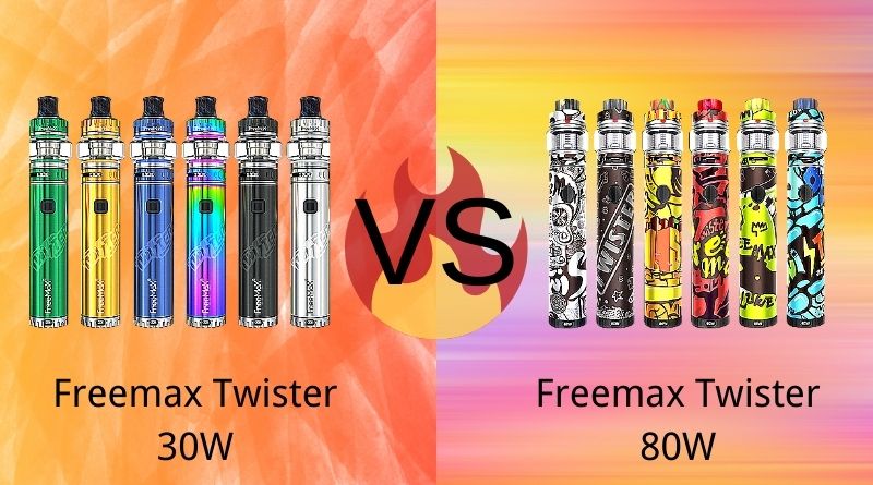 Freemax Twister 80w vs 30w Freemax Twister 30W VS Freemax Twister 80W