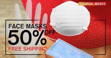 Face Masks – 50% OFF & Free Shipping face masks deal