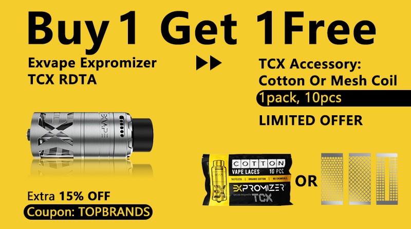 Exvape TCX RDTA Deal Exvape TCX RDTA Deal