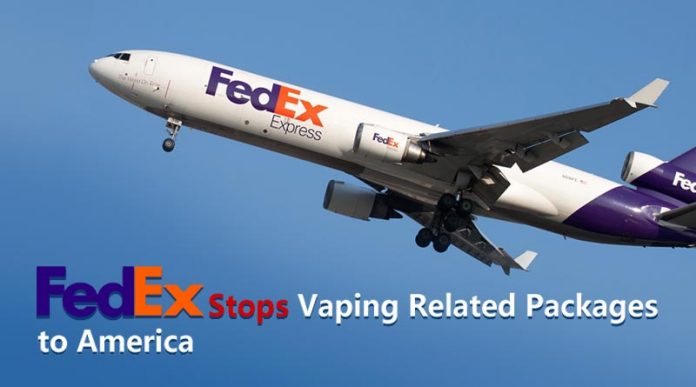 FedEx Stops Vaping Packages to America