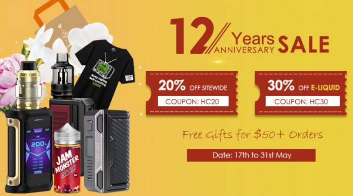 12th Anniversary Sale