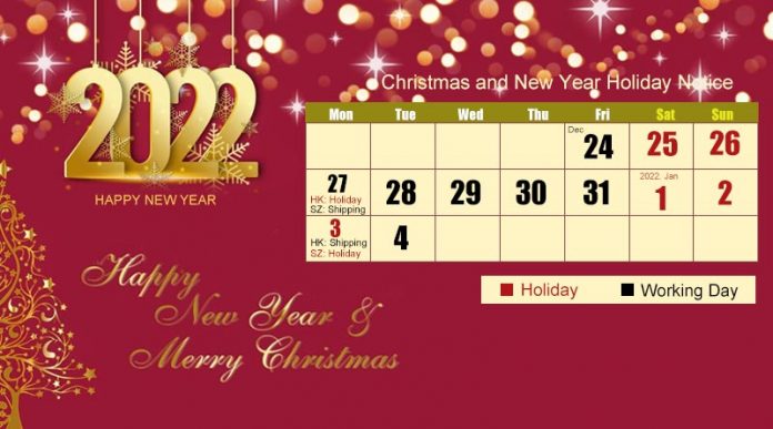 Christmas and New Year Holiday Notice-1