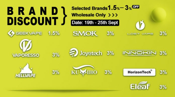September Brand Discount - Round 2 September Brand Discount - Round 2