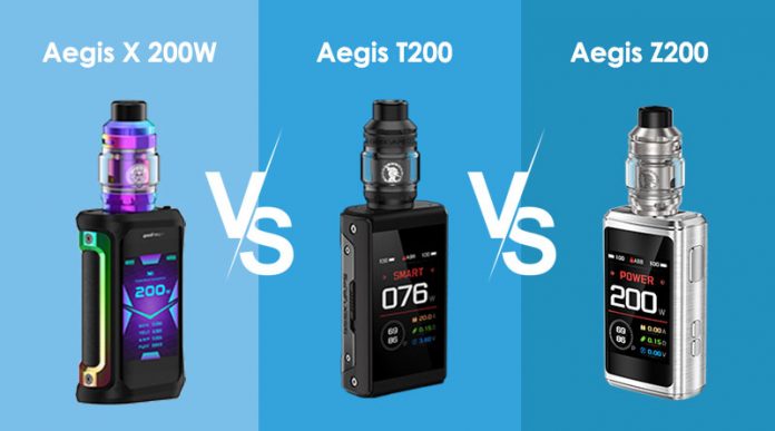 Aegis X VS Geekvape T200 VS Geekvape Z200