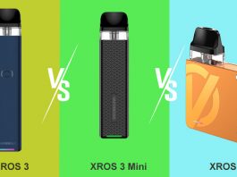 Vaporesso XROS 3 Series - Cross Comparison