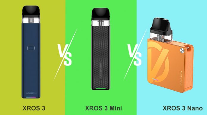 Vaporesso XROS 3 Series - Cross Comparison