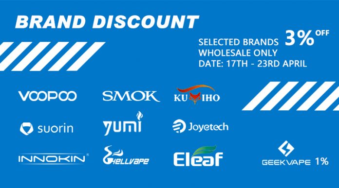 April Brand Discount - Round 2