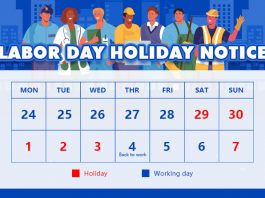 Labor Day Holiday Notice 2023-update