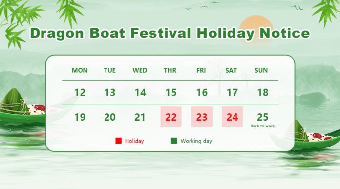 Dragon Boat Festival Holiday Notice 2023