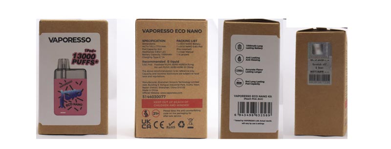 vaporesso eco nano package