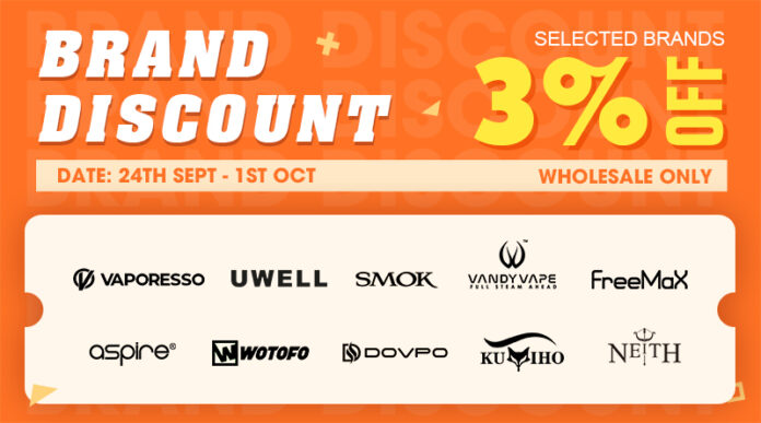 September Brand Discount – Round 3