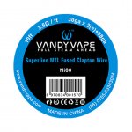 10ft Vandy vape Ni80 Superfine MTL Fused Clapton Wire 30ga*2(=)+38ga (3.5ohm/ft)