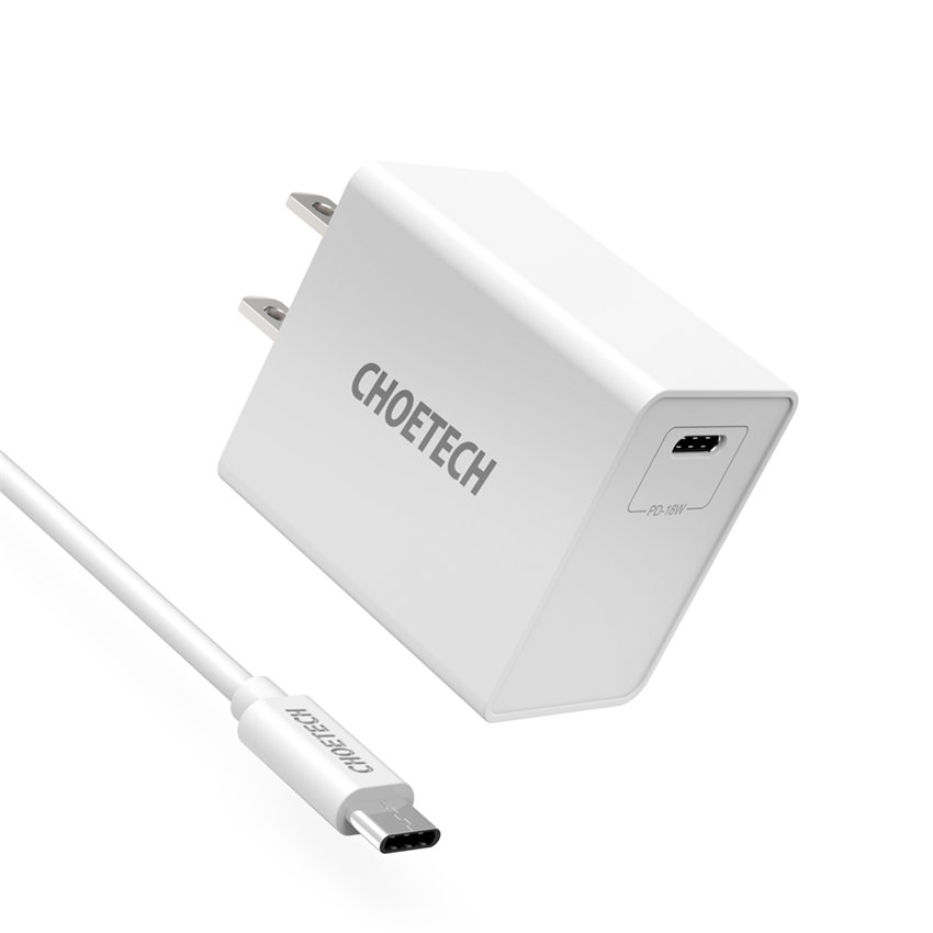 CHOETECH Q3005 PD3.0 Wall Fast Charging For 7/7 Plus/6S/6S Plus/6 Plus/6/SE (2020)/ 11/ 11Pro/11ProMax/XsMax,/XR/ XS/X/8/8 Plus/ AirPods/Ipad/Samsung/LG/HTC/Huawei/Moto/xiao MI and More