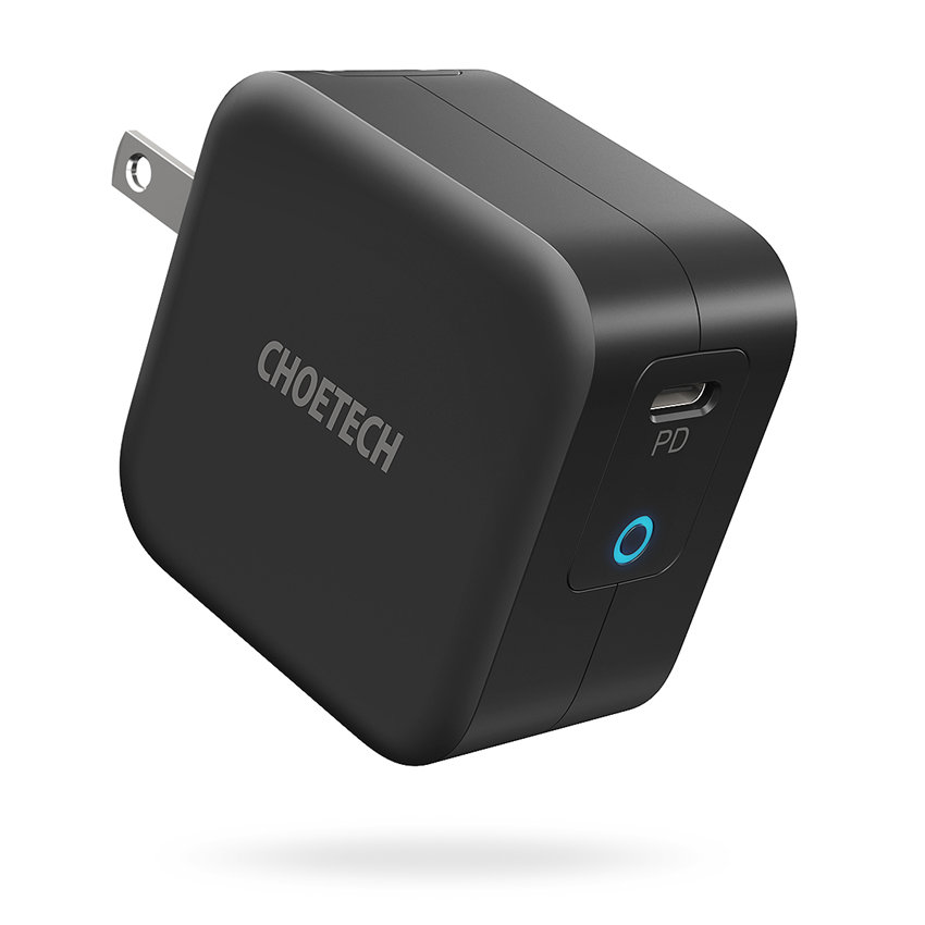 CHOETECH Q6006 PD 61W USB-C Mini Charger Fast Charging For 7/7 Plus/6S/6S Plus/6 Plus/6/SE (2020)/ 11/ 11Pro/11ProMax/XsMax,/XR/ XS/X/8/8 Plus/ AirPods/Ipad/MacBook/Samsung/LG/HTC/Huawei/Moto/xiao MI and More