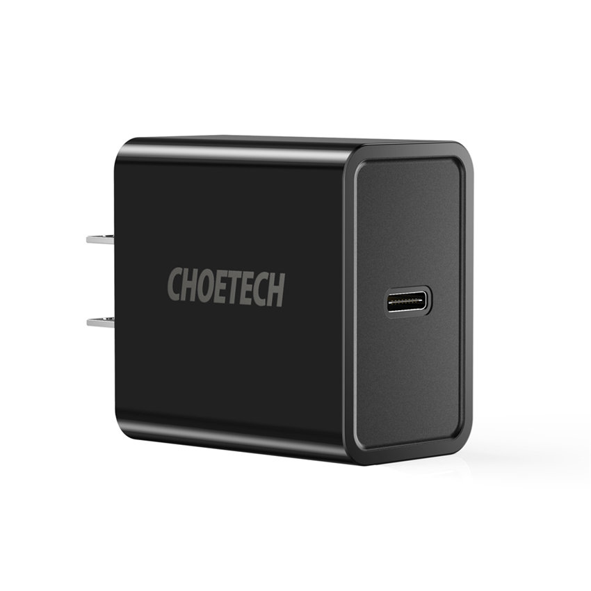 CHOETECH PD1C Type C 18w PD Wall Fast Charging For 7/7 Plus/6S/6S Plus/6 Plus/6/SE (2020)/ 11/ 11Pro/11ProMax/XsMax,/XR/ XS/X/8/8 Plus/ AirPods/Ipad/Samsung/LG/HTC/Huawei/Moto/xiao MI and More
