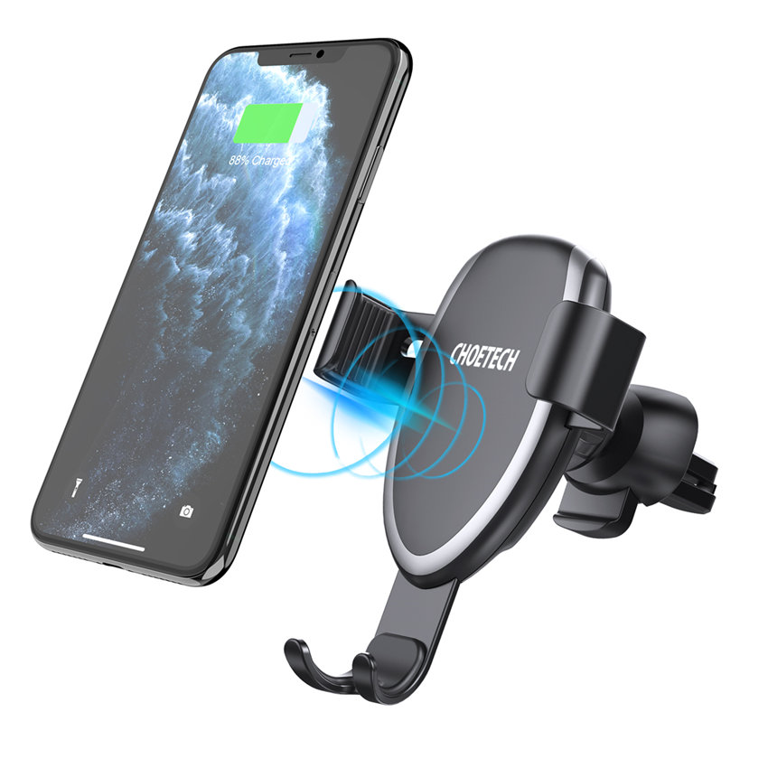 CHOETECH T536-S Air Vent Phone Holder Wireless Car Charger For 11/11Pro/11ProMax/XR/XsMax/XS/X/8/8Plus/S20/S10/S9/S8/Note 10/Note 9 and More