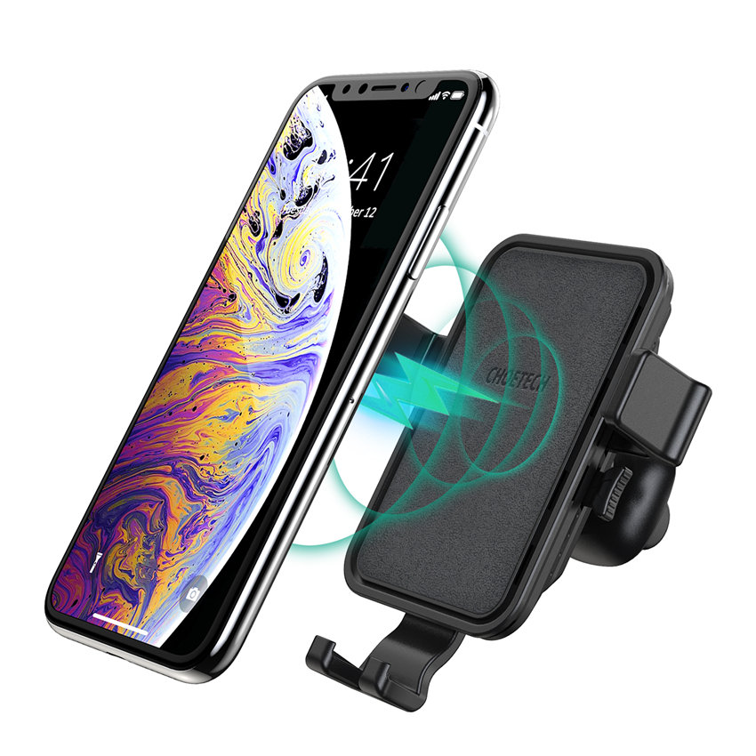 CHOETECH T541-S Fast Wireless Charger Car Mount For 11/11Pro/11ProMax/XR/XsMax/XS/X/8/8Plus/S20/S10/S9/S8/Note 10/Note 9 and More