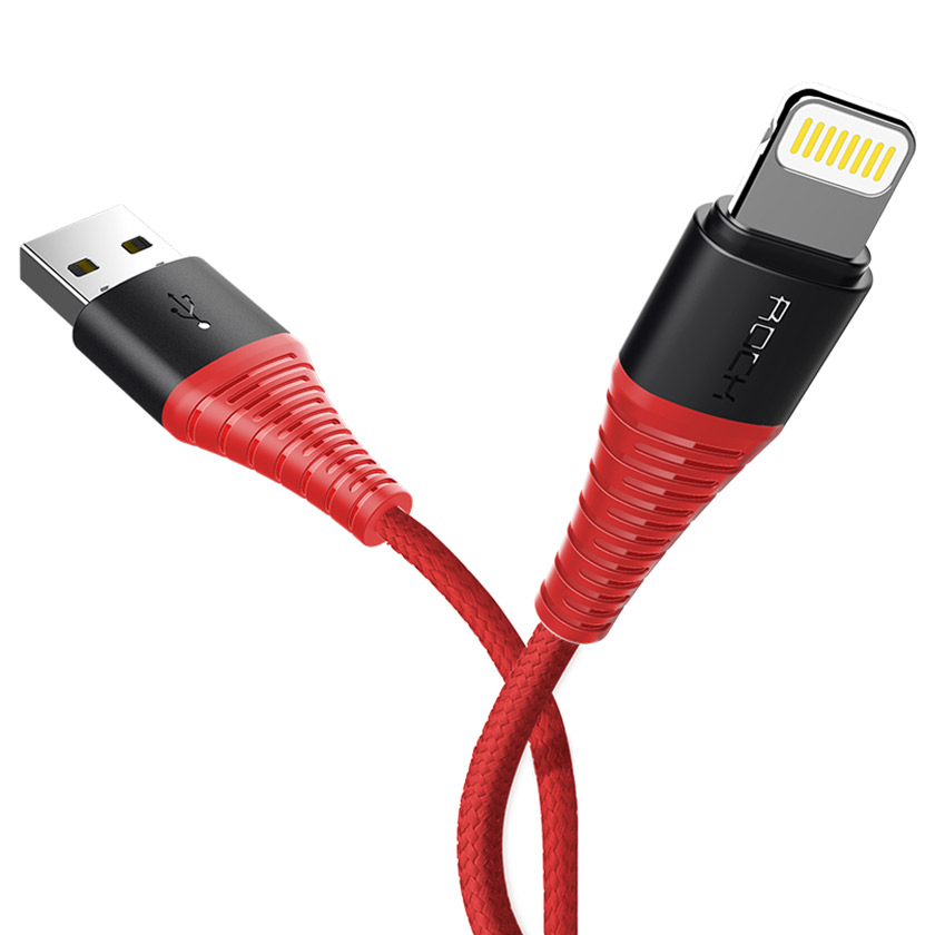 ROCK Hi-Tensile lightning Charge,Sync Round Cable 120cm