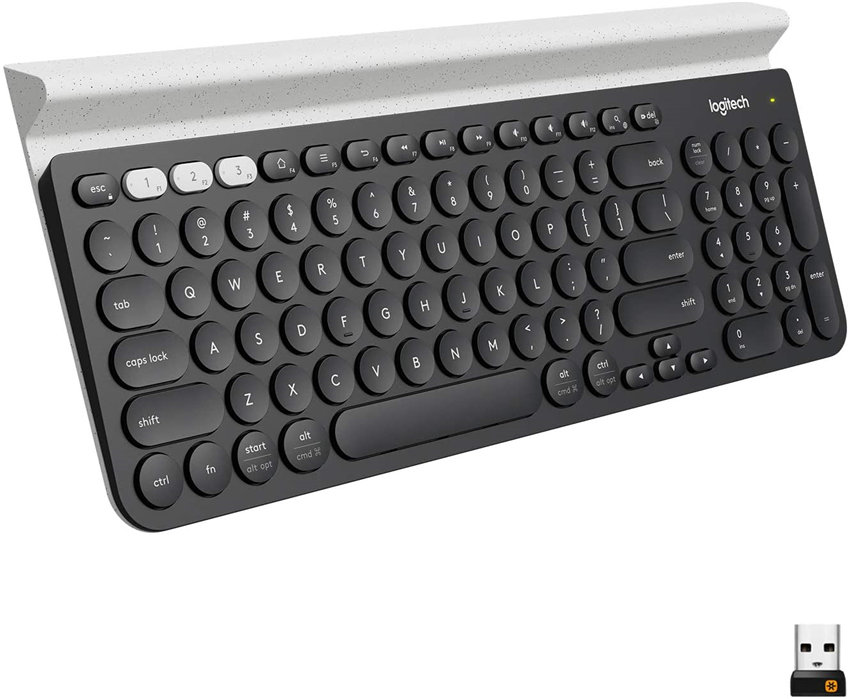Logitech K780 Multi-Device Wireless Keyboard for Computer Phone and Tablet – Logitech FLOW Cross-Computer Control Compatible