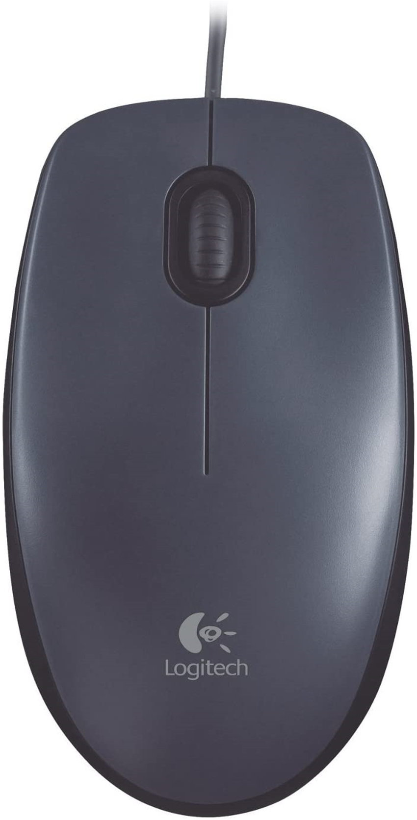 Logitech M100R Wired Usb Mouse Dark Black