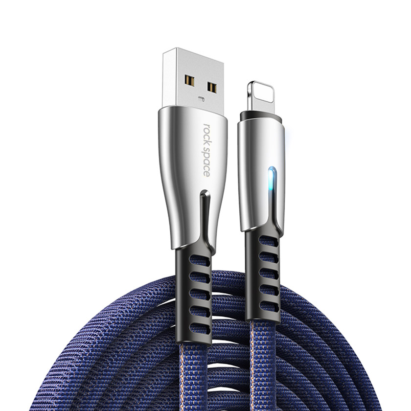 ROCK M2 Zn-alloy Lightning Fast Charge & Sync Cable