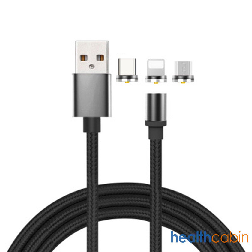 MC052 Magnetic Phone Charger Charging Cable Type-C Micro USB 8Pin 3-in-1 Charging Cable