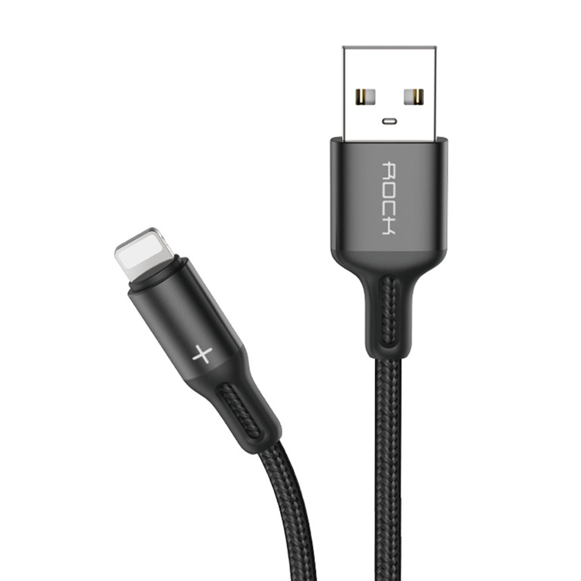 ROCK R2 Metal Braided Charge,Sync Round Cable 100cm