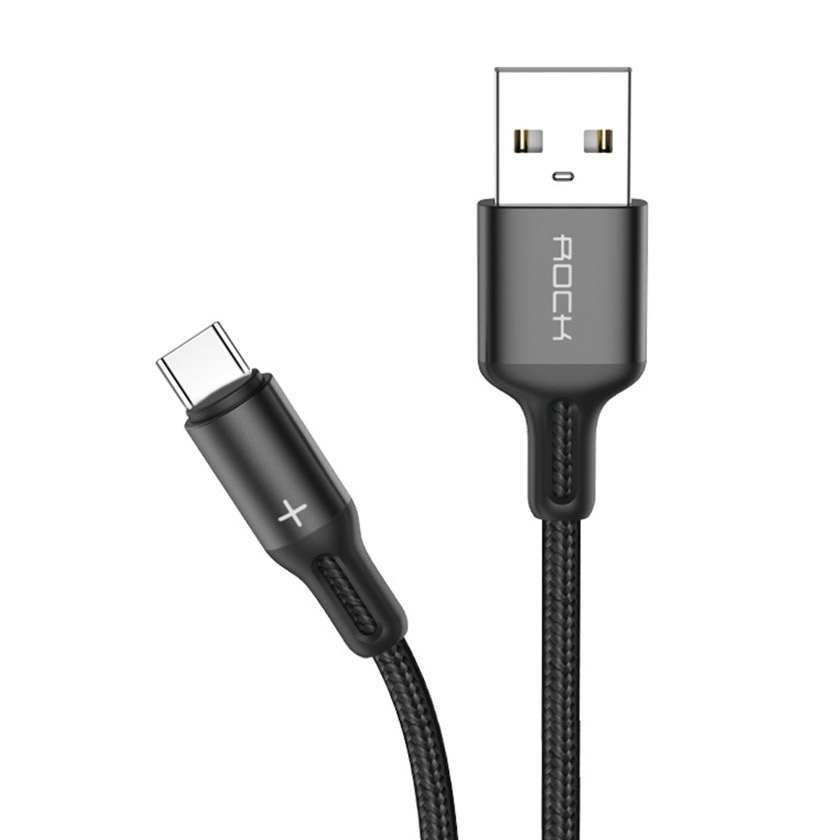 ROCK R2 Type C to Lightning Metal Braided PD Fast Charge,Sync Cable 100cm