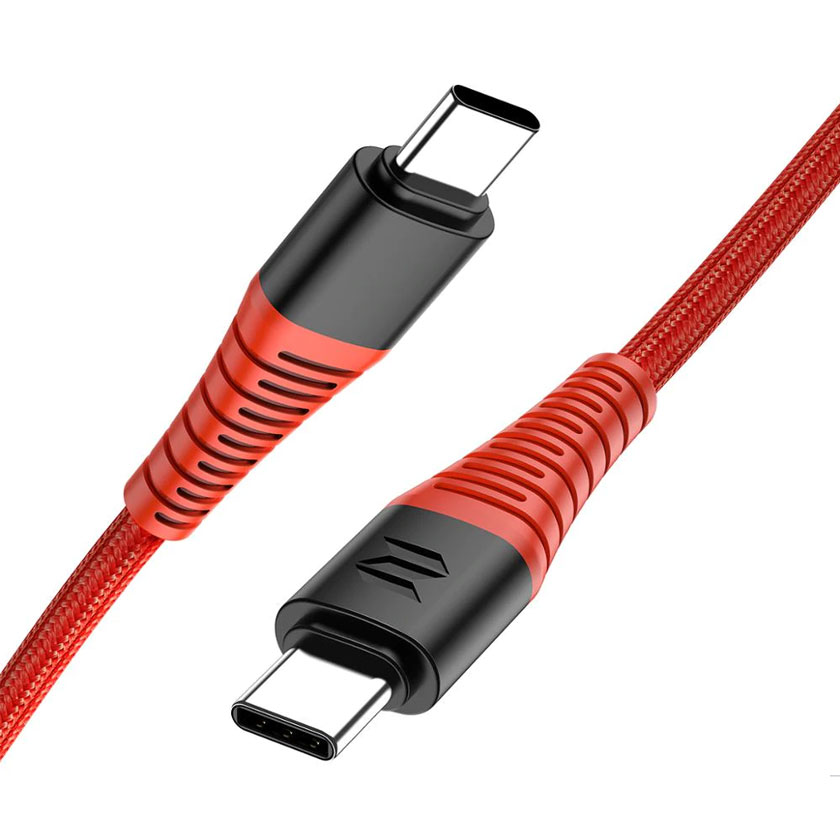 ROCK Z11 Hi-Tensile USB C to C 3A Charge & Sync Round Cable