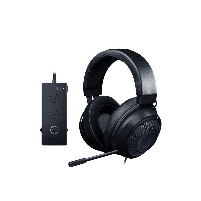 Razer Kraken Tournament Edition THX 7.1 Surround Sound Gaming Headset: Aluminum Frame - Retractable Noise Cancelling Mic - USB DAC Included - For PC, PS4, Nintendo Switch