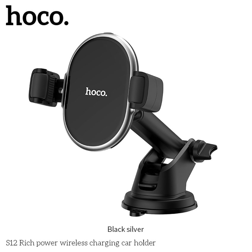 HOCO S12 Rich Power Wireless Charging Car Holder