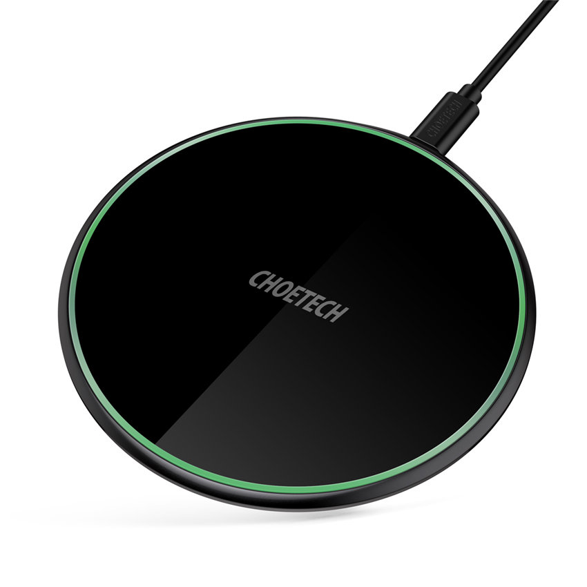 CHOETECH T559-F USB-C 15W Fast Wireless Charger With QC 3.0 Adapter For 11/11Pro/11ProMax/XR/XsMax/XS/X/8/8Plus/S20/S10/S9/S8/Note 10/Note 9 and More(Black)